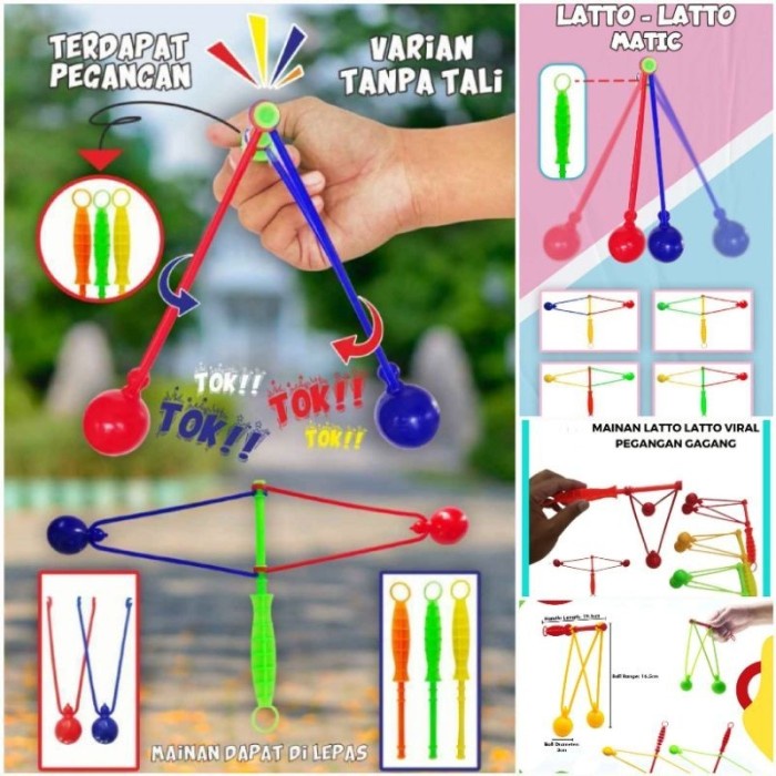 Mainan Lato Lato Gagang - Lato Lato Matic Gagang