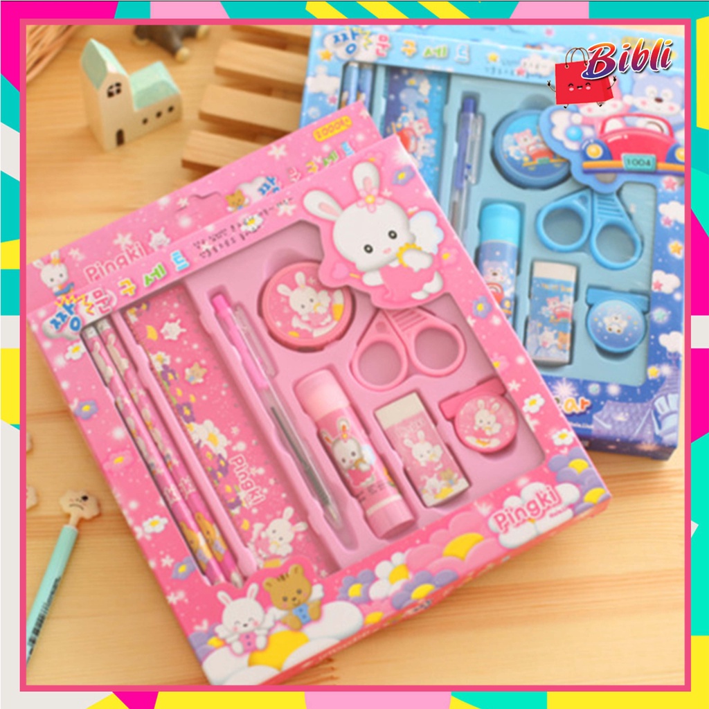

Paket Alat Tulis Set 9 In 1 Mini Stationery Set Karakter Set Alat Tulis Anak Souvenir Kado 1020