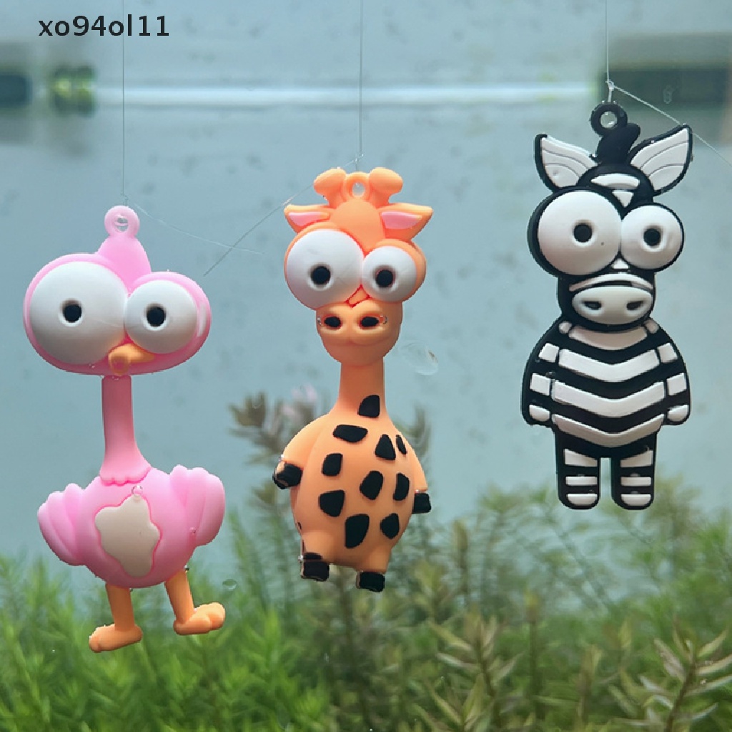 Xo Floag Ikan Dekorasi Ornamen Hewan Jerapah Zebra Singa Flamingo Aquarium Liontin Kecil Kreatif Lansekap Craft Pendant OL