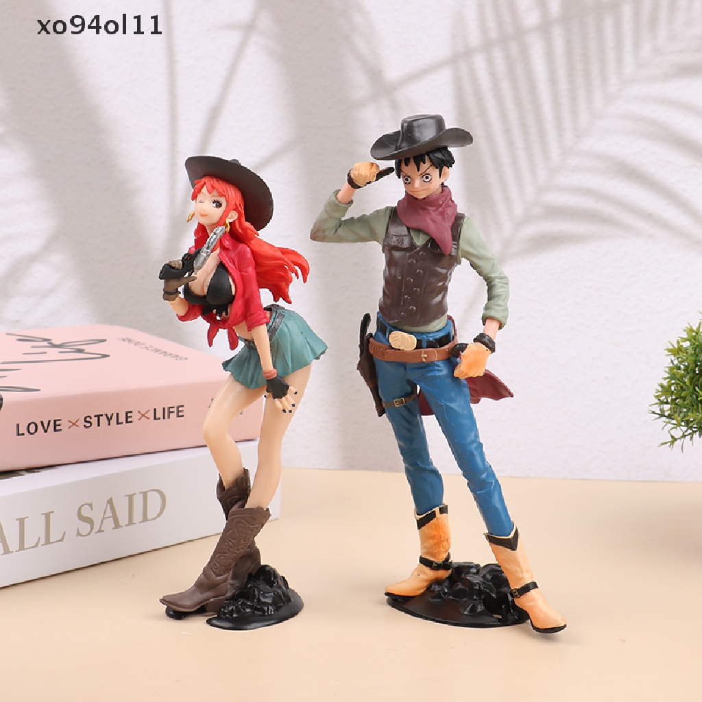 Xo Luffy Figure Treasure Cruise World Journey Koboi Luffy Nami Model Patung Mainan OL