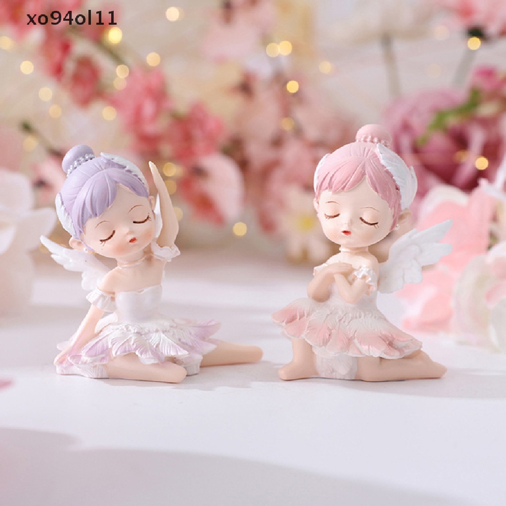 Xo Mini Cute Cake Topper Balet Girl Figure Vinyl Patung Cewek Ekspresi Hidup OL