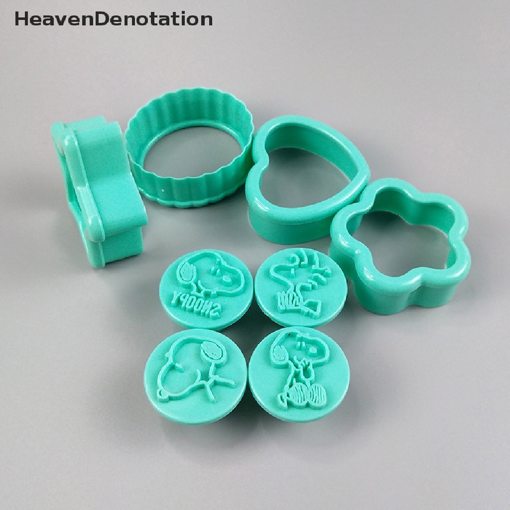 [HeavenDenotation] 1set Kitty Snoopy Cetakan Biskuit Cookie Cutter Roti Sandwich Coklat BakingTool HDV