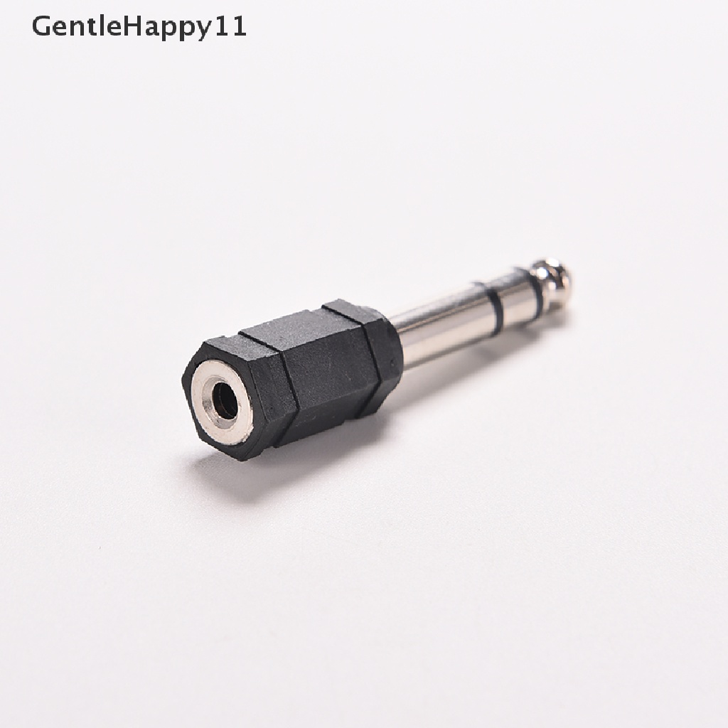 Gentlehappy 1Pcs 6.5mm 1per4 Male to 3.5mm 1per8 Female Stereo Audio Mic Plug Adapter Jack Mini Konverter Adaptor Jack Mic Audio Stereo 6.5mm 1per4 Male to 3.5mm 1per8 Female New 3.