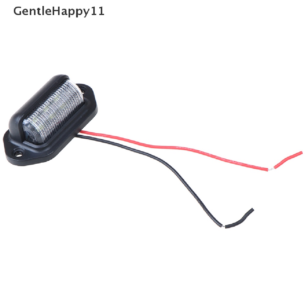 Gentlehappy 1Pc Lampu Plat Anti Air 6led 12V Lampu Mobil Perahu Truk Trailer Step Lamp id