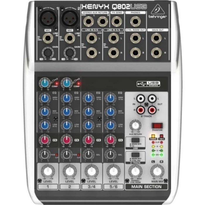 Mixer Behringer Xenyx Q802USB Q 802 USB 802USB Audio Interface Ori