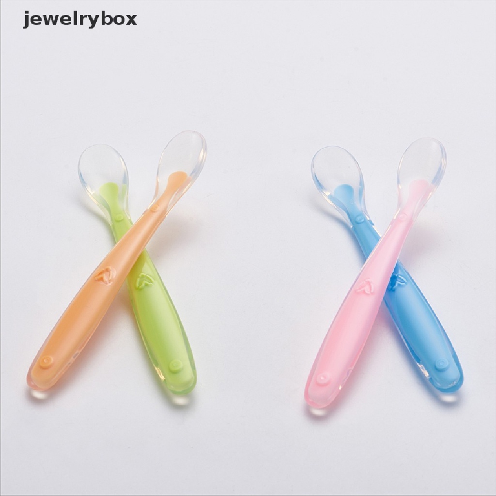[jewelrybox] Sendok Makan Bayi Peralatan Makan Anak Sendok Garpu Sendok Silikon Soup Ladle Boutique