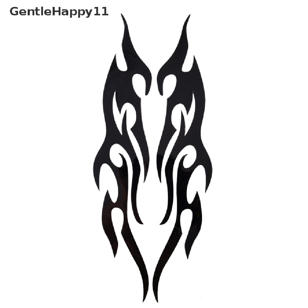 Gentlehappy 3D Flame Car Art Vinyl Decal Lucu Mobil Truk Motor Jendela Laptop Sticker id