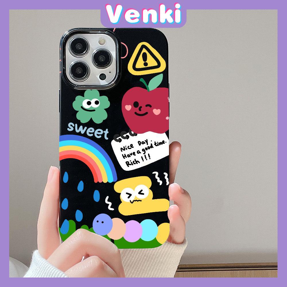 Case for iPhone 11 Soft TPU Glossy Black Candy Case Cute Apple Creative Collage Camera Protection Shockproof For iPhone 14 13 12 11 Pro Max 7 8 Plus X XR