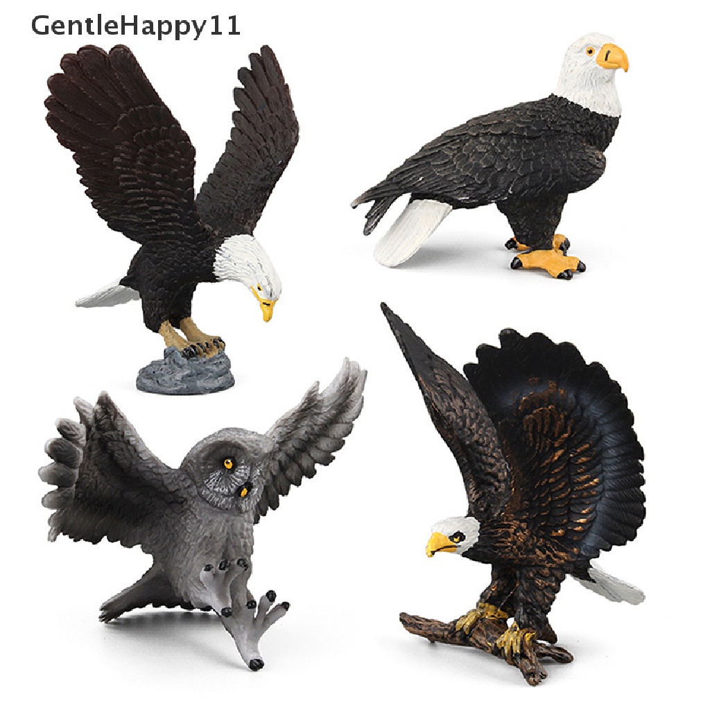 Gentlehappy Figurines Owl Eagle Action Figure Mainan Menyenangkan Hadiah Untuk Ornamen Pemandangan Anak-Anak id