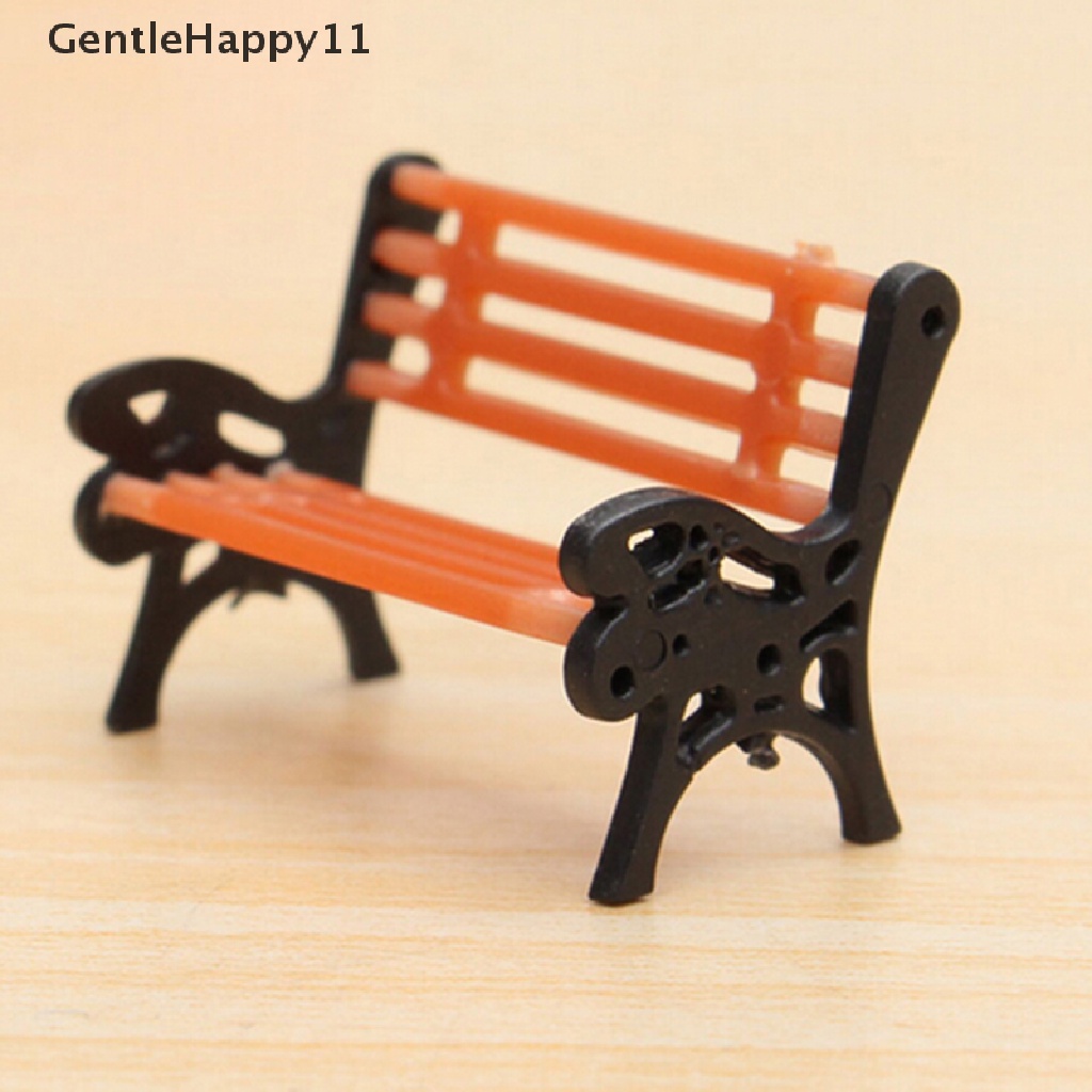 Gentlehappy Ornamen Taman Mini Miniatur Taman Bangku Kerajinan Dekorasi Rumah Boneka Peri Outdoor id