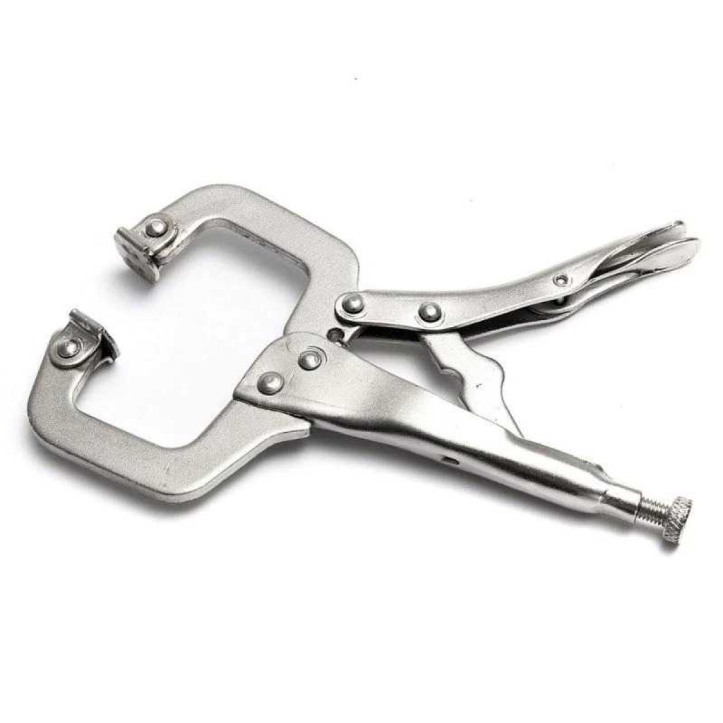 Tang Penjepit Pipa Kayu Vise Grip Welding Mouth C Clamp 5 Inch