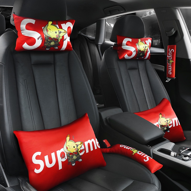 Headrest Kartun Untuk Mobil, Headrest Lucu Dan Kreatif Untuk Mobil, Bantal Pelindung Pinggang Dan Leher Untuk Penggunaan Mobil, Dan Bantal Untuk Penggunaan Mobil