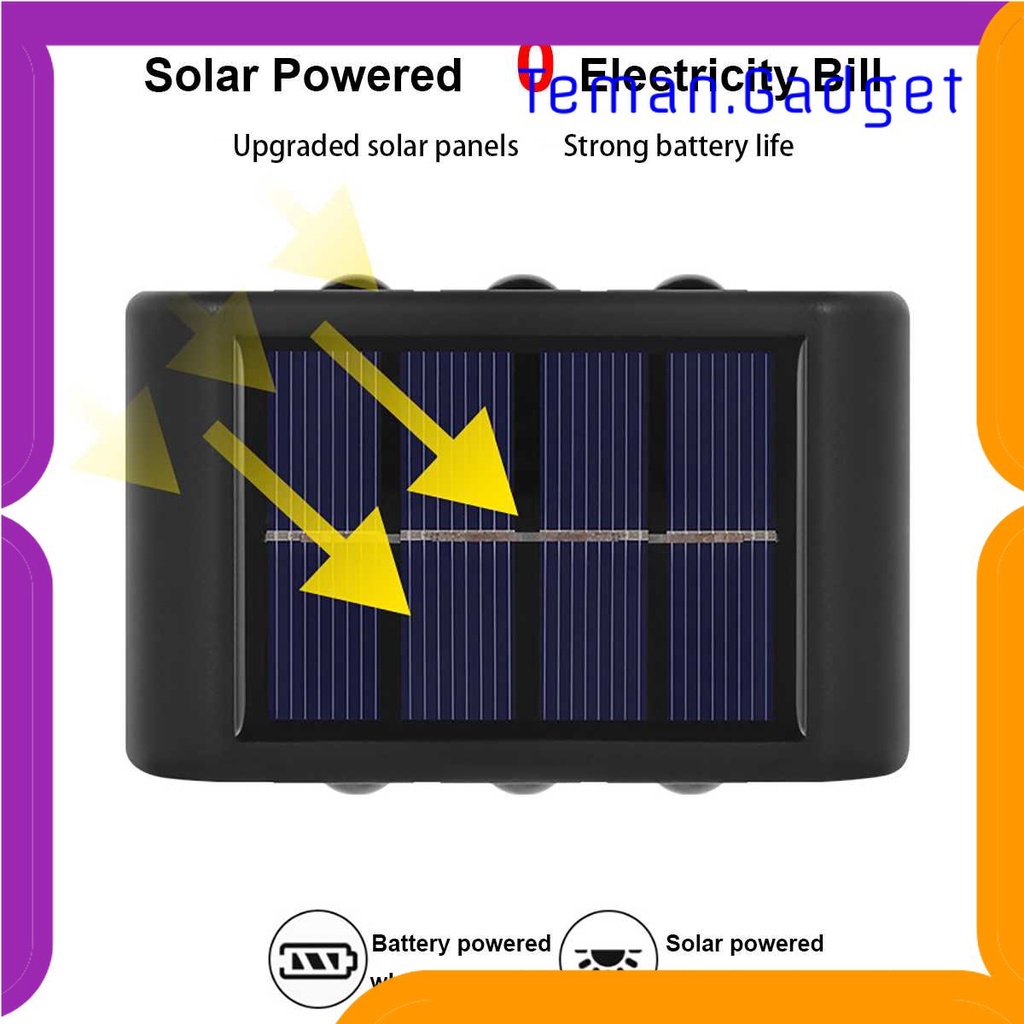 TG - LMP HOLIDAY Lampu Dinding Solar Outdoor Modern IP65 600mAh Warm White - H6