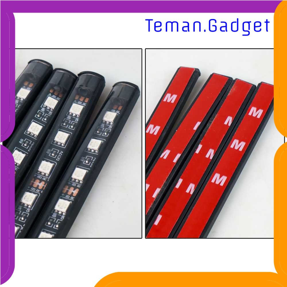 TG - LMP JIAMEN Lampu LED Strip Flexible Car Light Cigarette Plug 8 Color 4 PCS - J47