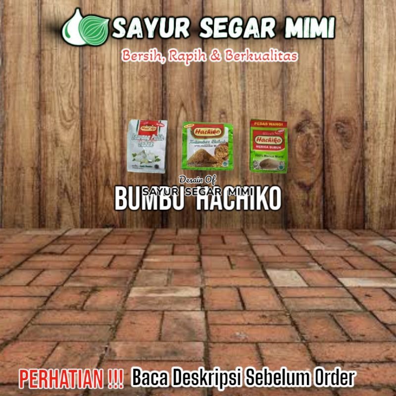 

Bumbu Instans Hachico All Varian - Sᴀʏᴜʀ Sᴇɢᴀʀ ♏ɪᴍɪ