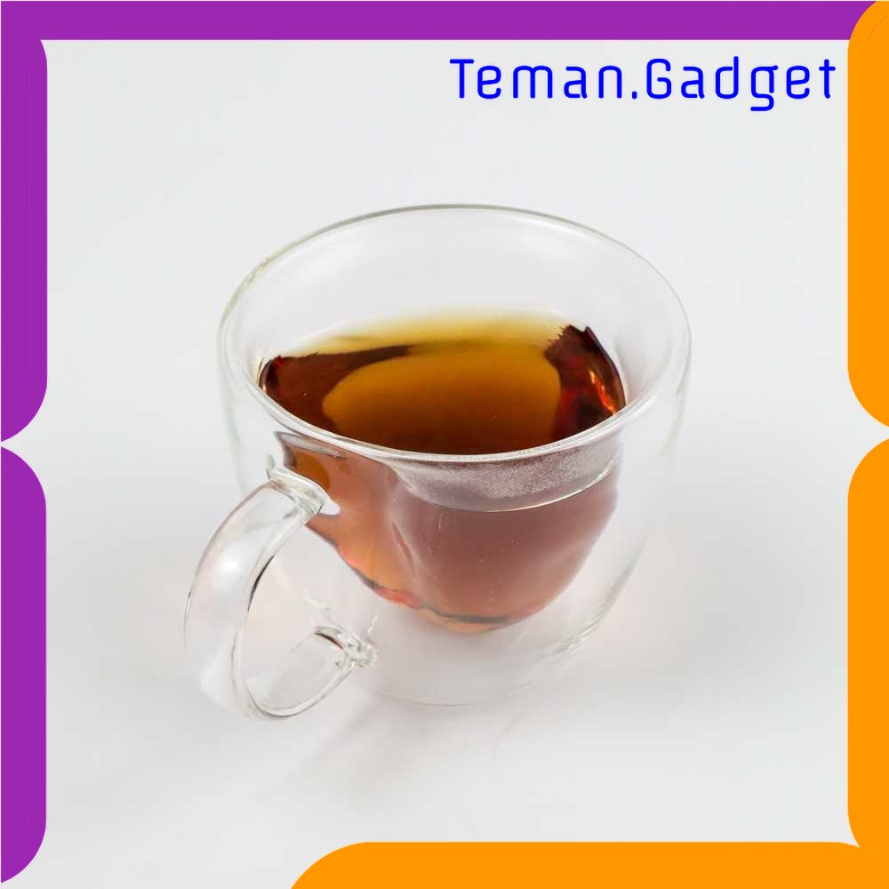 TG - DPR CREATIVE Cangkir Kopi Anti Panas Double Wall Glass Love Series 150ml