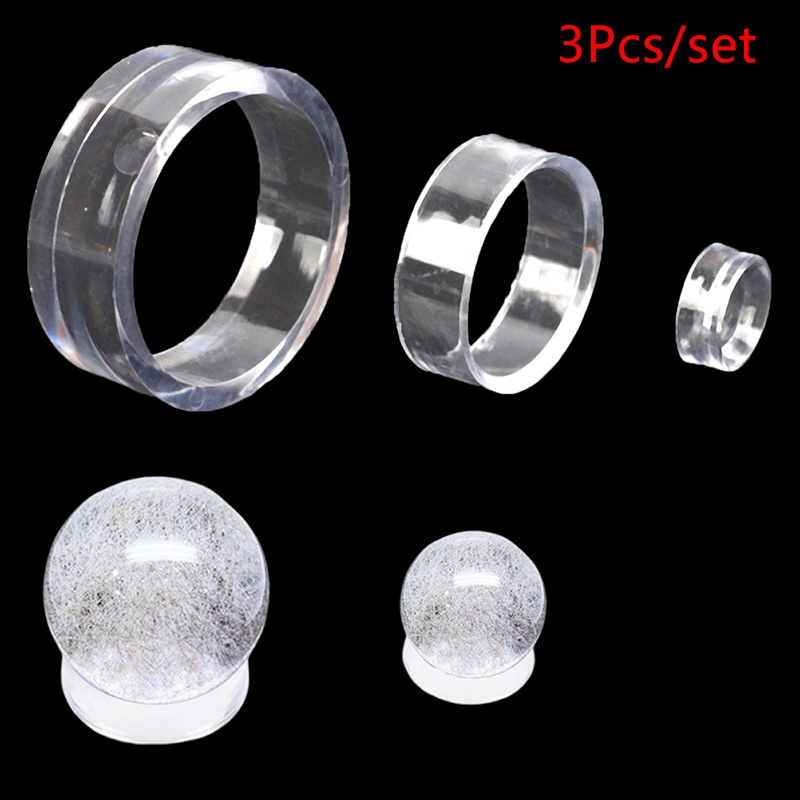 [lightoverflow2] 1set Transparan Jade Display Stand Sphere Holder Crystal Ball Base Penyangga Rak Perhiasan Gemstones Penyimpanan Organizer Rak [ID]
