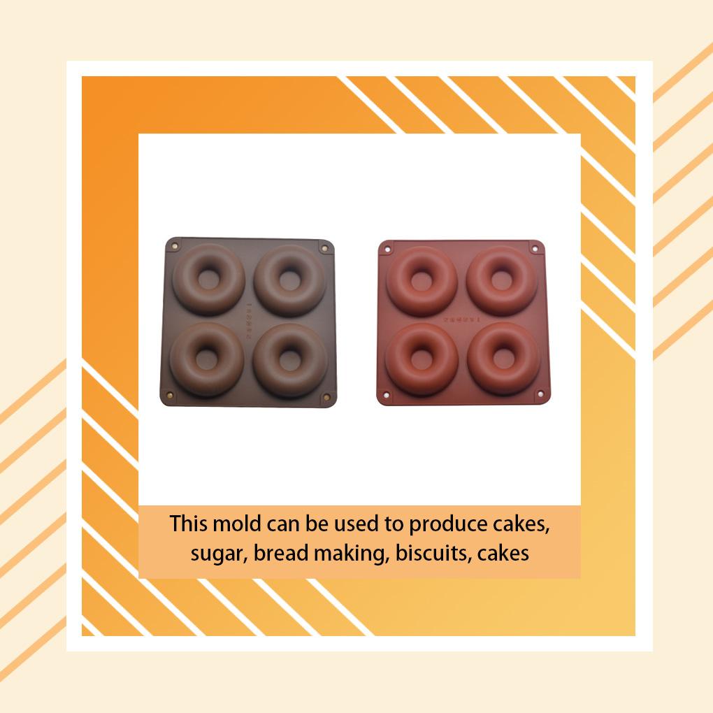4kisi Cetakan Coklat Gurun Handmade Alat Kue Fondant Dekorasi Membuat Cetakan Donat Pancake Muffin Dapur