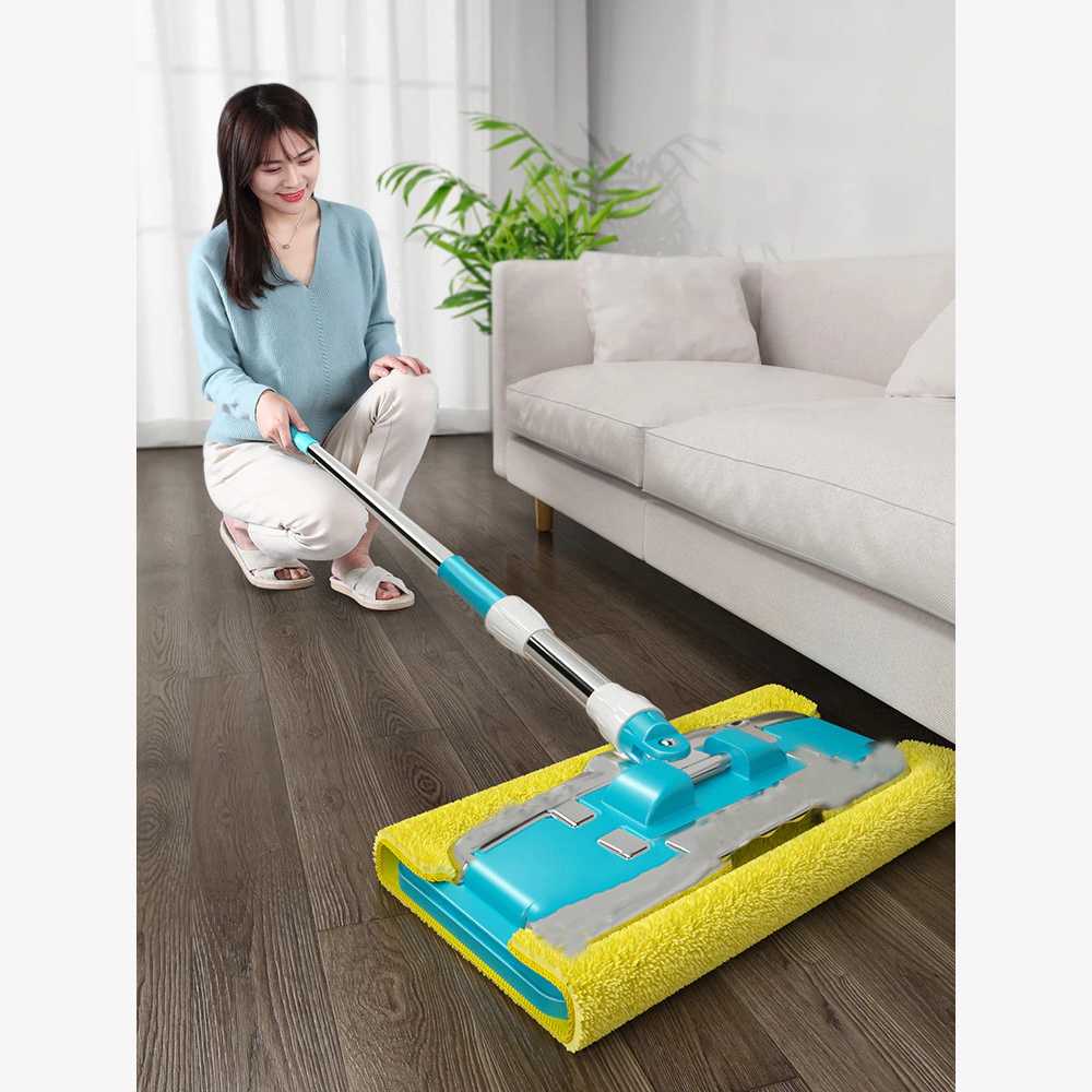 JIESHIBAO Alat Pel Wet Floor Mops Microfiber 360 Rotating - H-01 ( Mughnii )