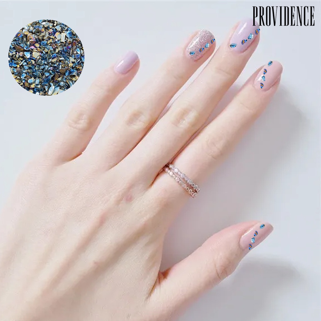 Providence 1tas Kuku Berlian Imitasi Warna-Warni Berkilauan Bentuk Tidak Teratur Jumlah Besar Nail Art Dekorasi Kristal Imitasi Hancur Kaca Batu DIY Kerajinan Epoxy Resin Filler