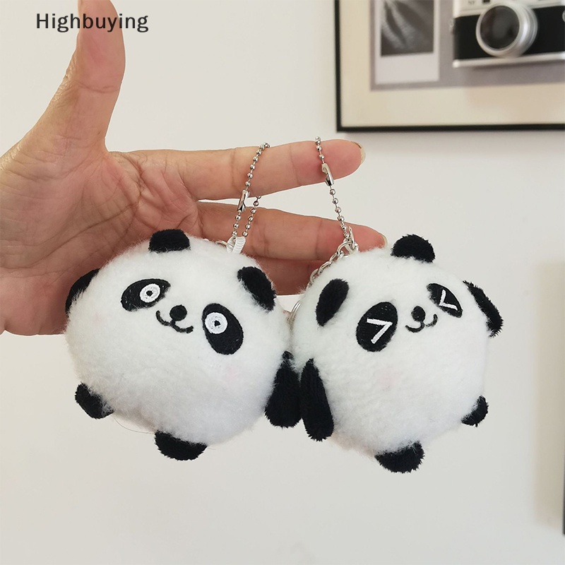 Hbid Lucu Kartun Panda Mainan Mewah Boneka Mini Kecil Liontin Boneka Gantungan Kunci Tas Ornamen Glory