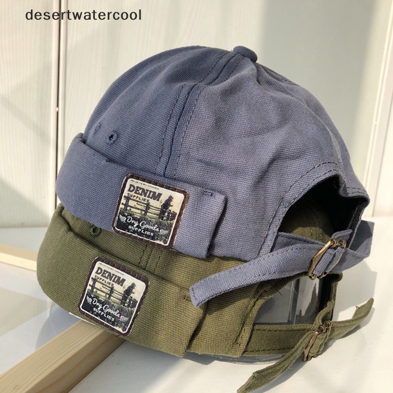 Deid Kopiah Lipat Retro Pria Sailor Cap Wanita Hangat Roll Manset Bucket Cap Brimless Hat Martijn