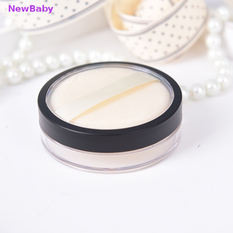 Newbaby 1pc 20ml Ayakan Kosmetik Kosong Longgar jar Wadah puff Kotak makeup travel ID