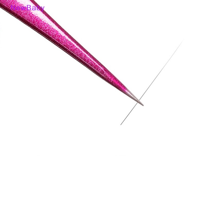 Newbaby 1PC Pinset Ekstensi Bulu Mata Lurus &amp; Lengkung Stainless Steel Pick Up Tool ID