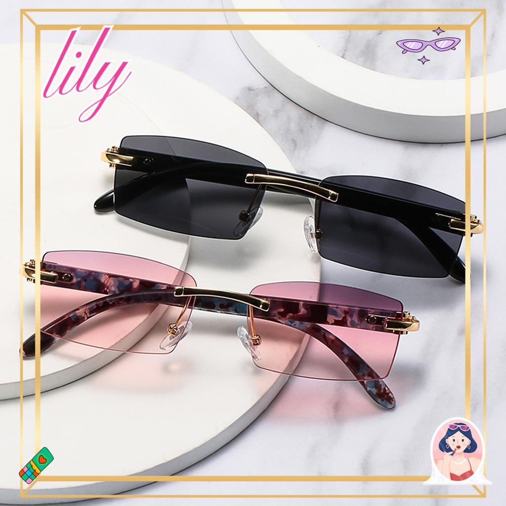 Lily Punk Kacamata Hitam Pria Wanita Gradient Eyewear Fashion Shades