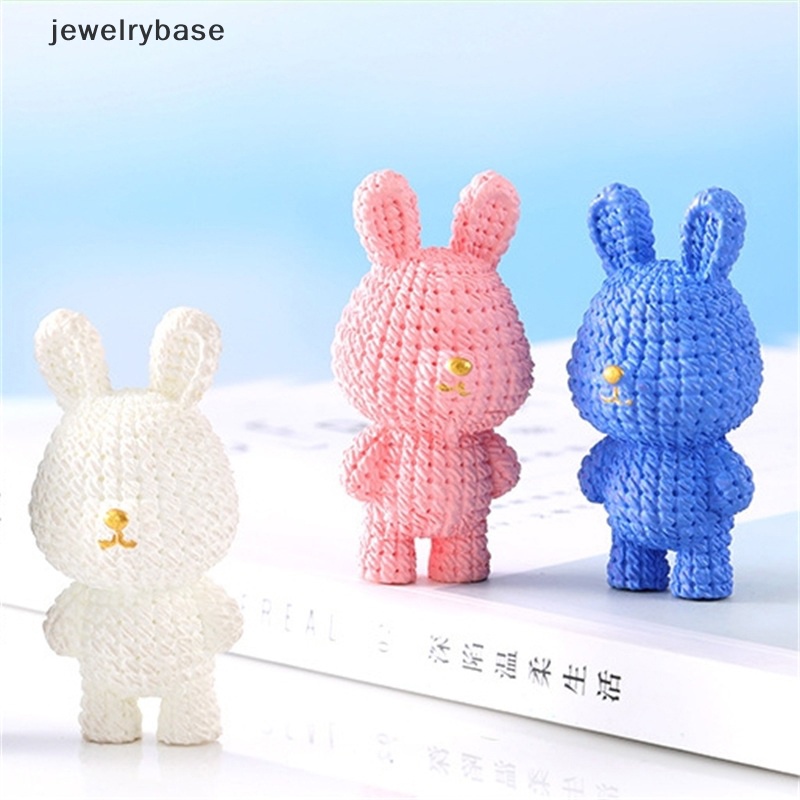 [jewelrybase] 1pc 1: 12rumah Boneka Kelinci Mini Lanskap Mikro Tahun Baru Maskot Kelinci Ornamen Butik