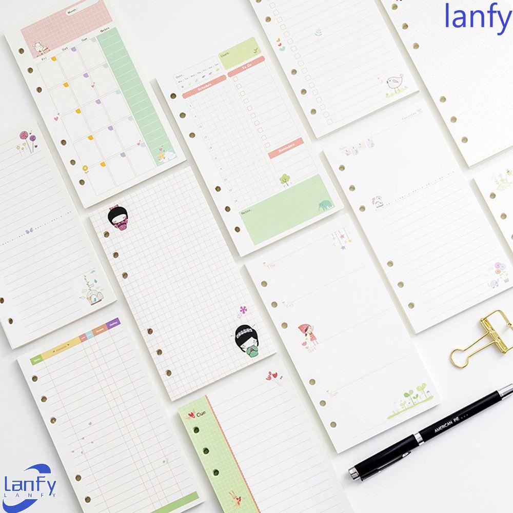 Lanfy 45 Lembar Kertas Loose Leaf Ukuran A5 A6