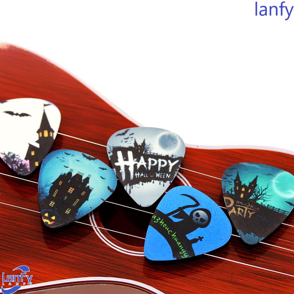 LANFY 10PCS Guitar Picks Colorful Ukulele Two Side Pick Acoustic Guitar Electric Guitar Parts High Quality Finger Shrapnel