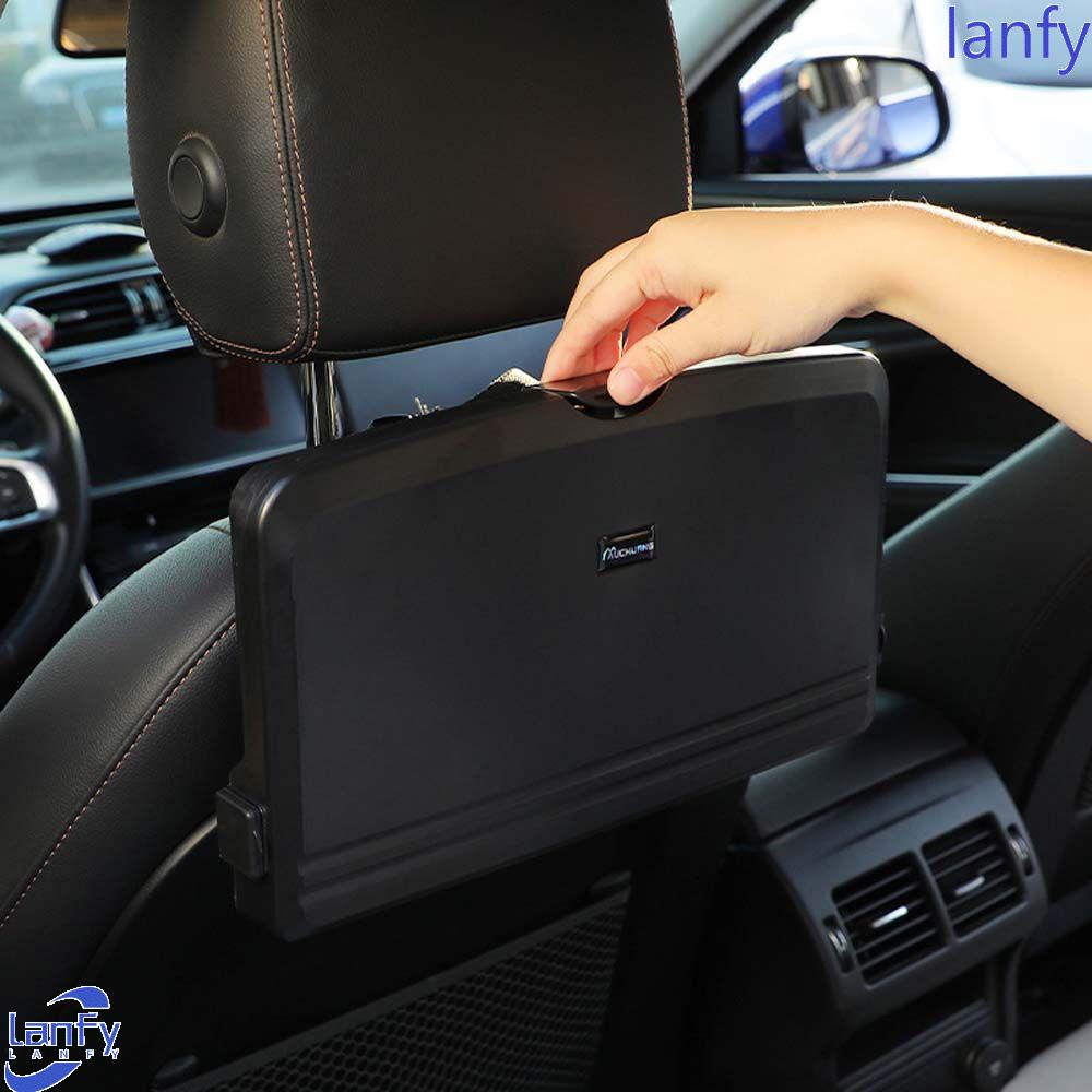 Lanfy Piring Makan Mobil Lipat Multi-Fungsi Car Storage Organizer Rak Minuman Meja Makan Tempat Penyimpanan Tetap