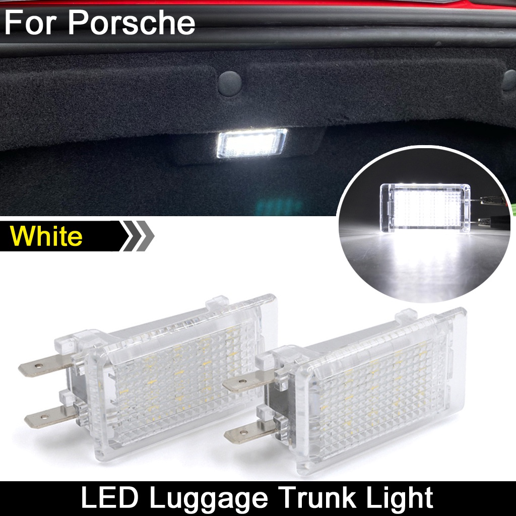 2pcs Lampu Bagasi Kompartemen Bagasi Led Putih Untuk Porsche 964 911 Carrera 2/4 986 987 Boxster Cayman 993 996 997 Turbo GT3