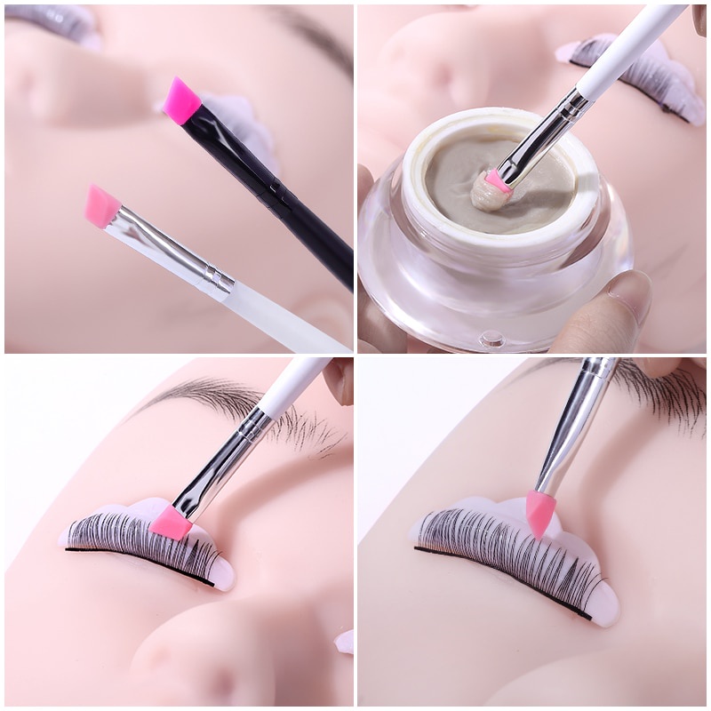 Eyelash Perm Alat Pengangkat Bulu Mata silicone Clean Up brush Laminasi Alat Pemisah Bulu Mata lash lift tool