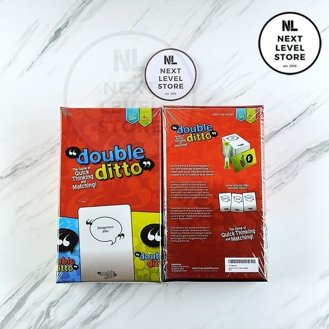 (PROMO) Double Ditto Board Games Card Game - Minor Defective Box