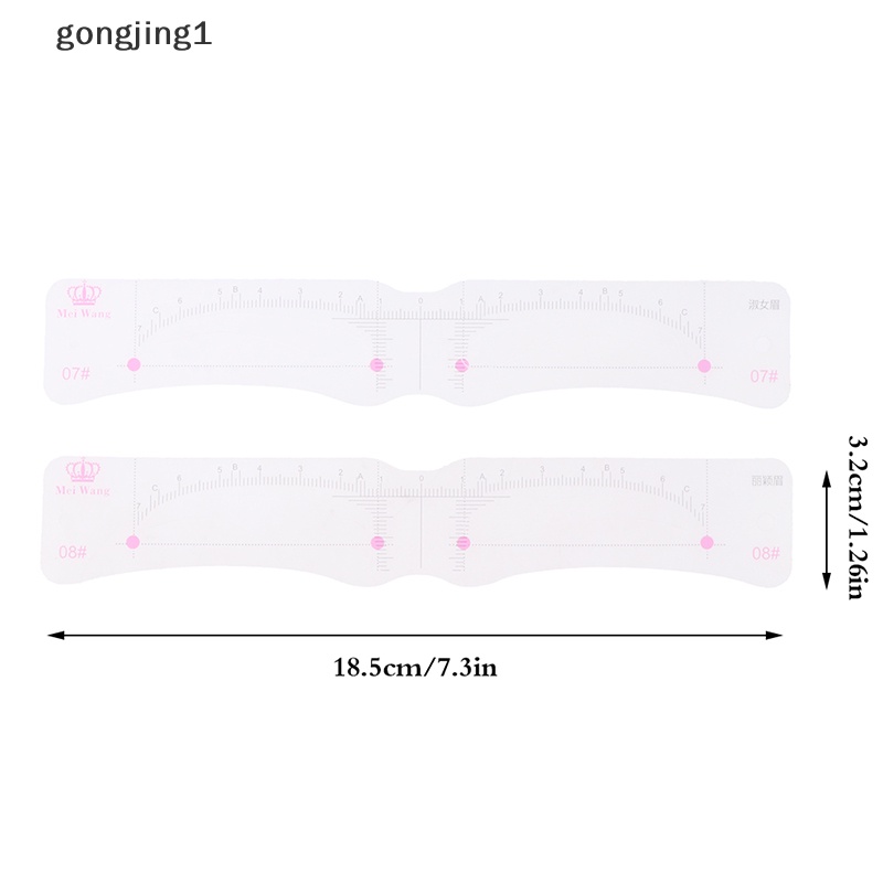 Ggg 12Pcs Kit Pembentuk Stempel Alis Satu Langkah Portabel Alat Makeup Definer Alis ID