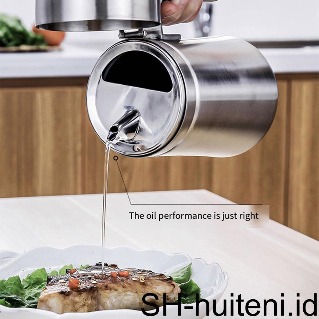 Oil Can Vinegar Jar Olive Dispenser Pourer Spout Stainless Steel Kapasitas Besar Tahan Karat Bisa Dicuci Serbaguna