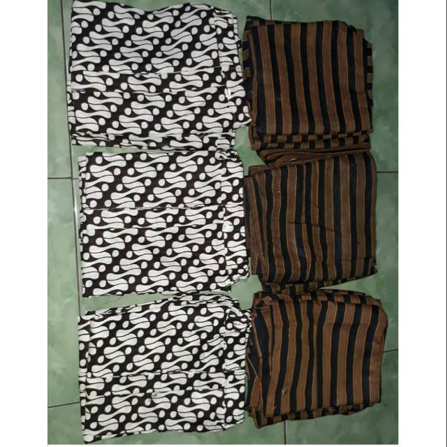 Lurik Set Surjan dan Jarik Parang Surjan Lurik Dewasa