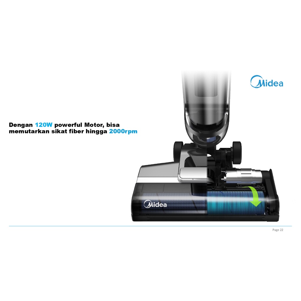 Midea Floor Washer MWD-X6 Cordless Deep Clean Vacuum Cleaner MWDX6