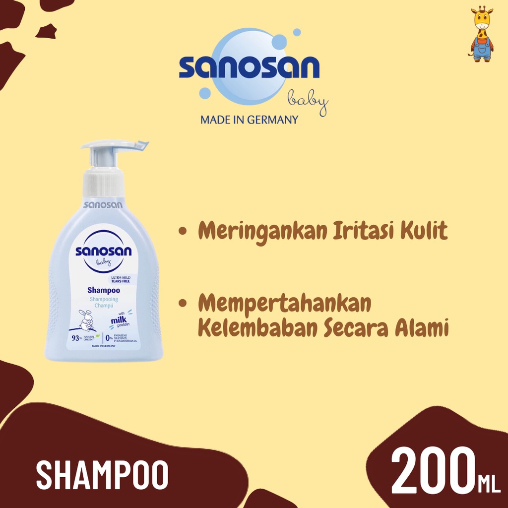 Sanosan Shampoo 200ml - Shampo Bayi