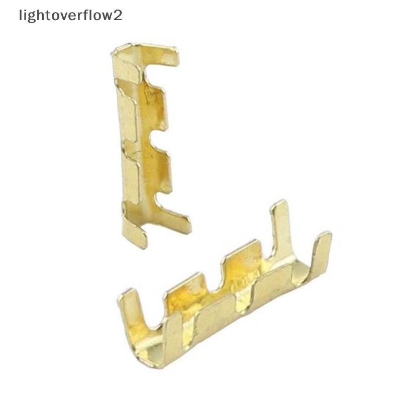 [lightoverflow2] Terminal Konektor Spade Wanita Uninsulated Terminal Crimp Kabel Listrik [ID]