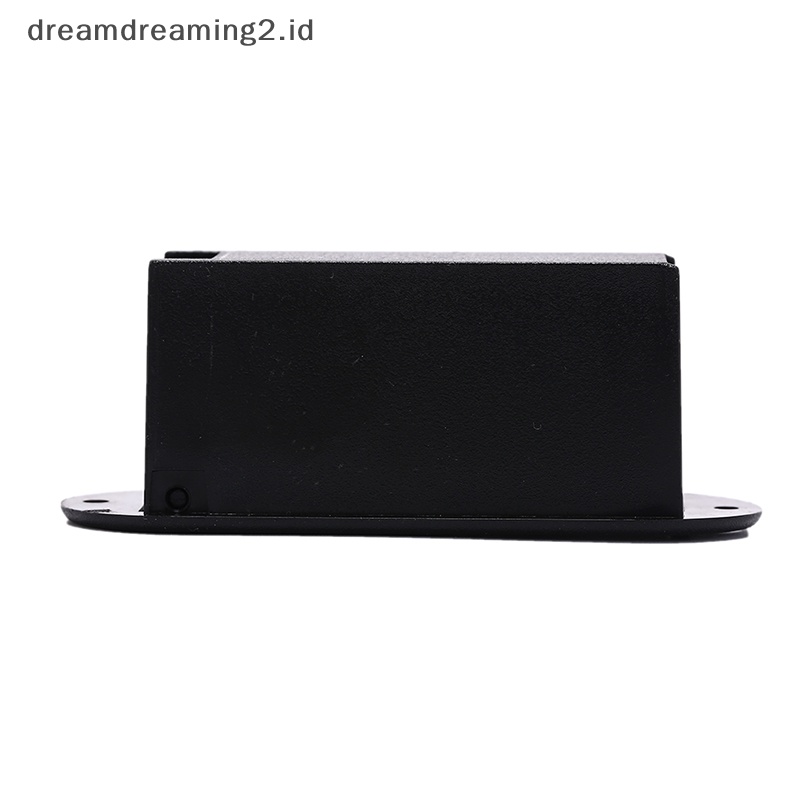 (drea) Kotak holder cover case pickup Hitam 9v Untuk Alat Musik bass Gitar//