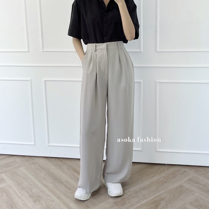 ASOKA Loose Pants 999 (PART 2) Trousers Wanita - Celana Kulot Wanita - Celana Kantor Formal/Casual