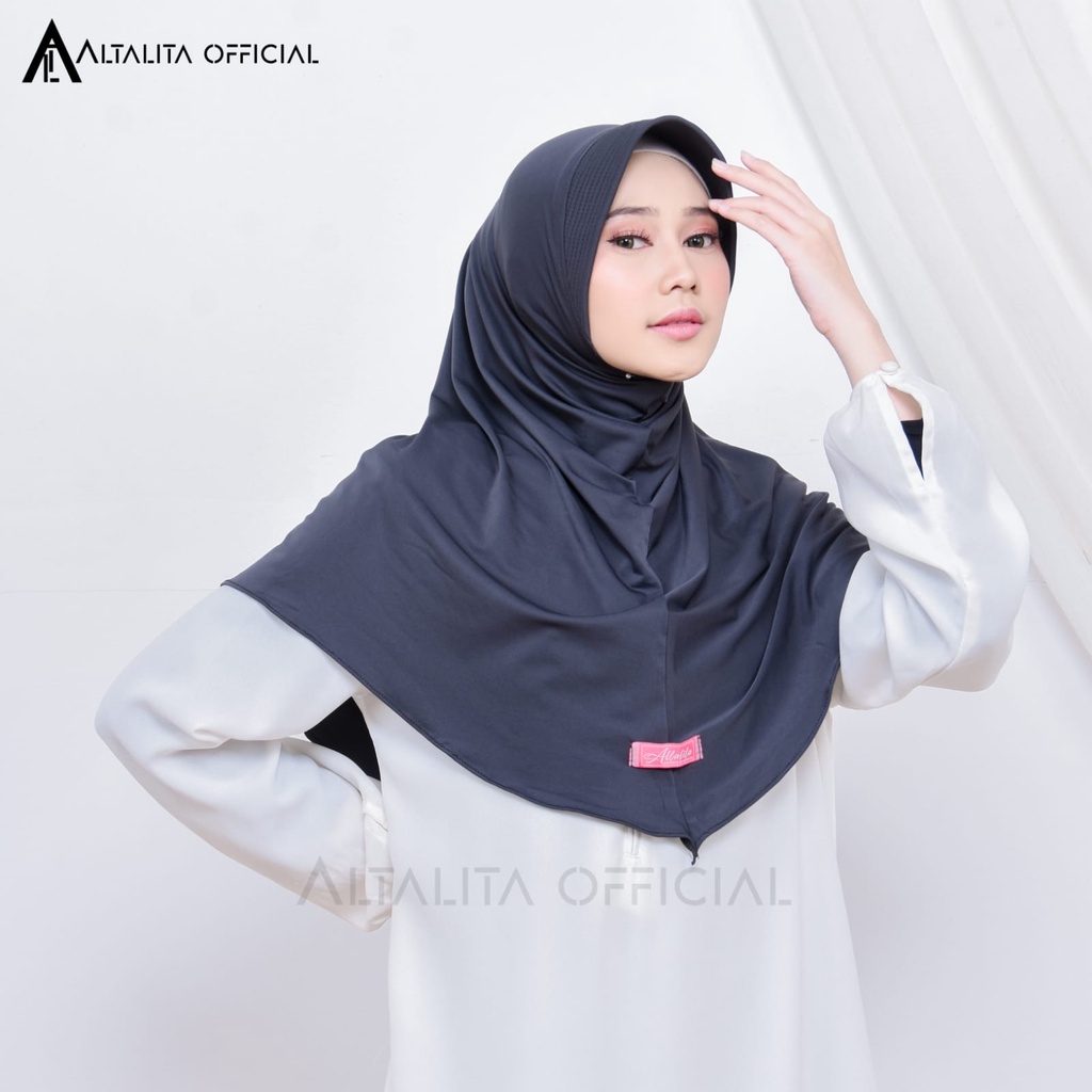 Altalita - Hijab Sport Hamidah Jersey Menutupi Dada Bahan Adem Lembut Tebal Berkualitas