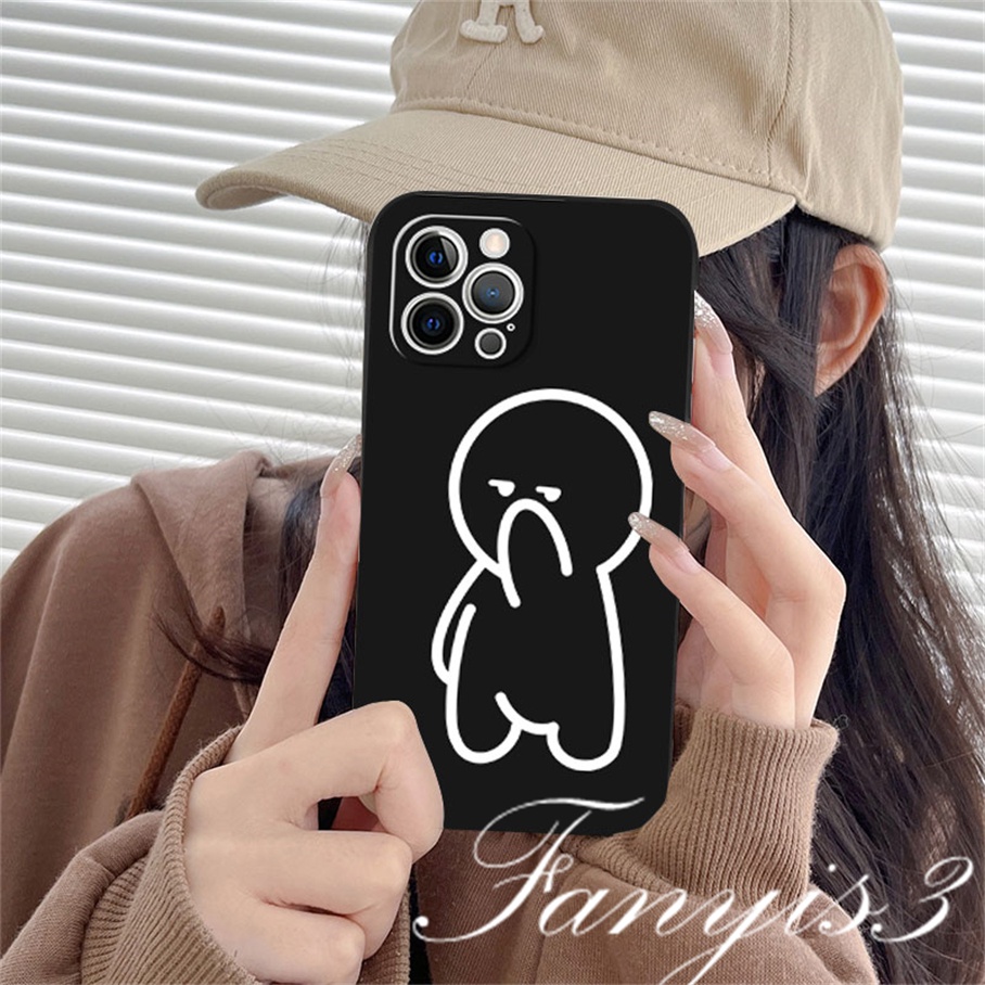 Casing Infinix Note 12 10Pro Hot 20 12 11 10 Play Hot 20 20s 12 12i 20i 11 2022 Smart 6 5 2020 Fun Stick Figure Phone Case Silicon Lembut Sarung Pelindung
