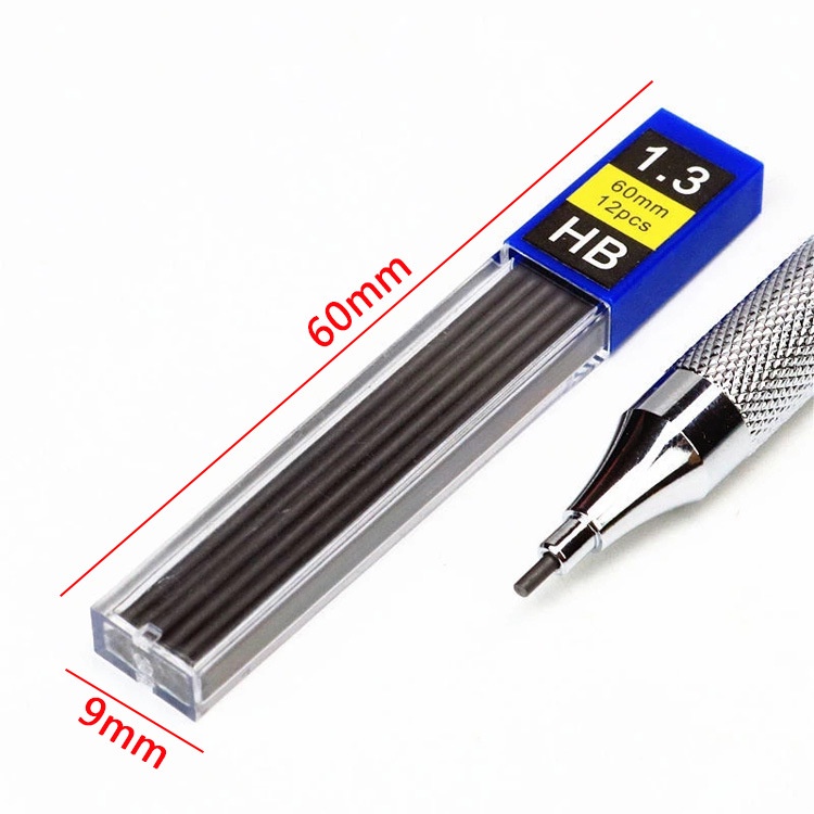 [Harga Grosir] 0.3/0.5/0.7/0.9/1.3/2.0mm Mechanical Automatic Pencil Leads/Isi Ulang Pensil Bergerak HB Resin Kualitas Tinggi/Pensil Gambar Tulisan Perlengkapan Kantor Sekolah