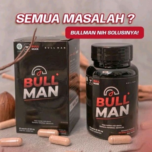 

BULLMAN - Pembesar & Penambah stamina pria Bpom Original 100% Ori