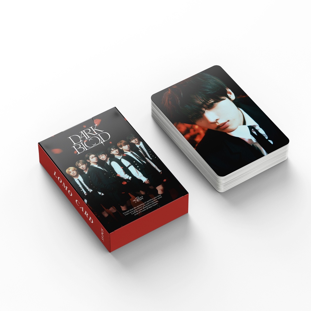 55pcs/box EN-HYPEN Album DARK BLOOD Photocards NEW Ver. Kartu Lomo ENHYPEN Kpop Postcards