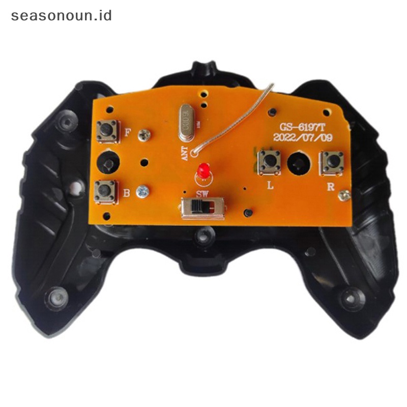 Seasonoun 1Set 2.4G 4CH RC Mobil Remote Control Sirkuit PCB Transmitter Dan Receiver Board Part Dengan Antena Radio System RC Aksesoris Mobil.